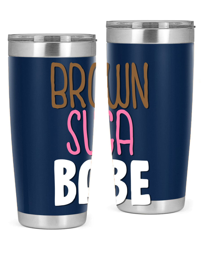 brown suga babe 190#- black words phrases- Cotton Tank