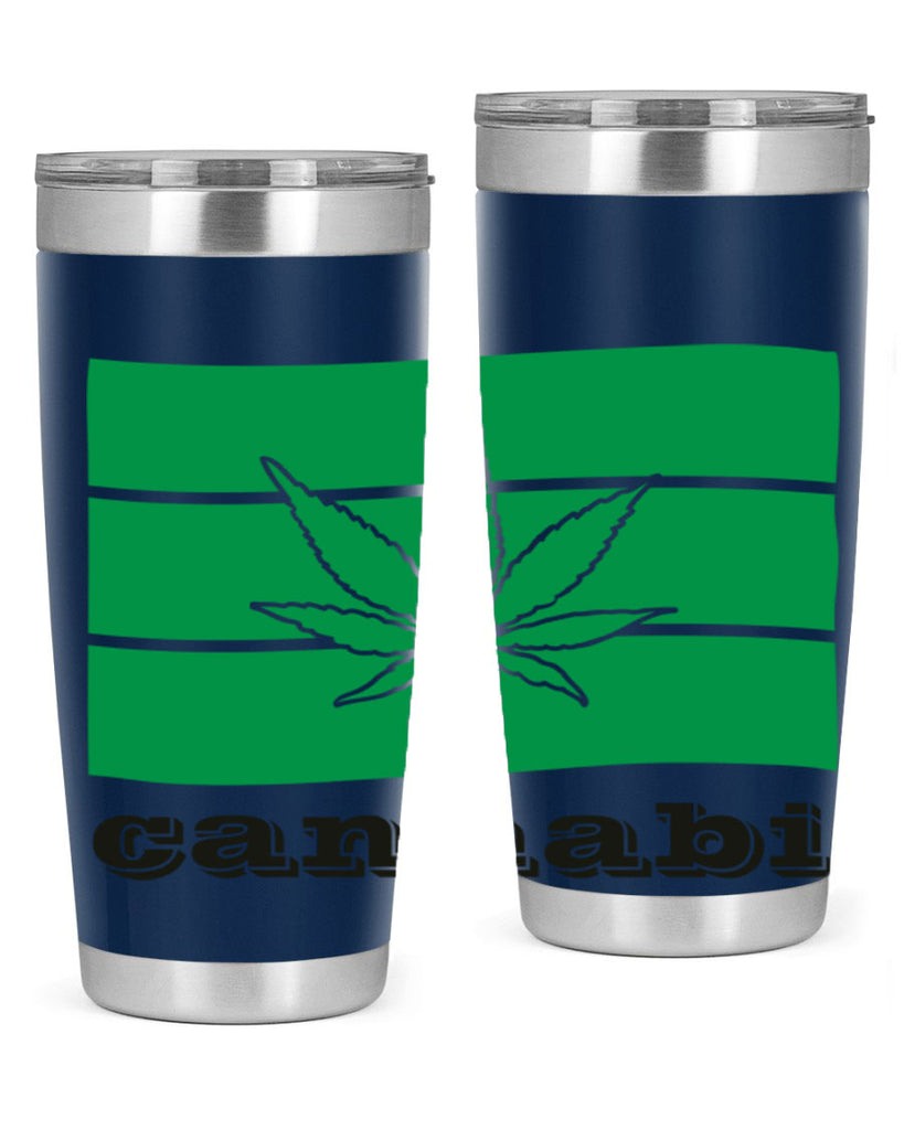 cannabi flag 36#- marijuana- Tumbler