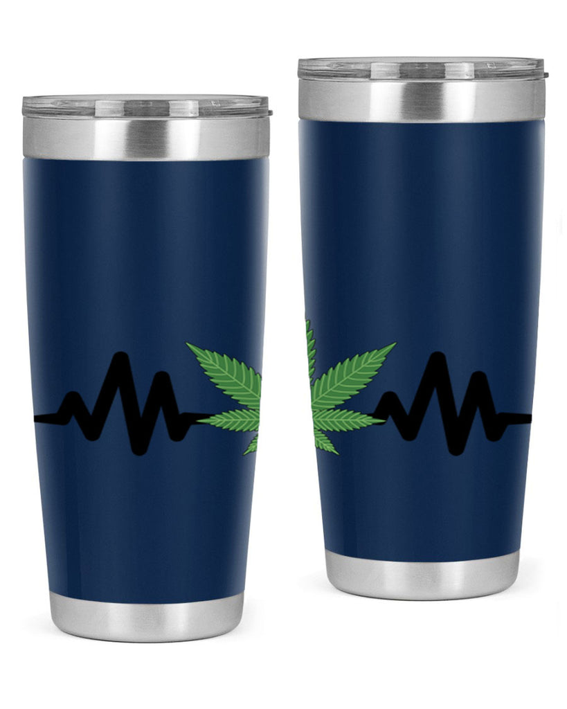 cannabis heartbeat 46#- marijuana- Tumbler