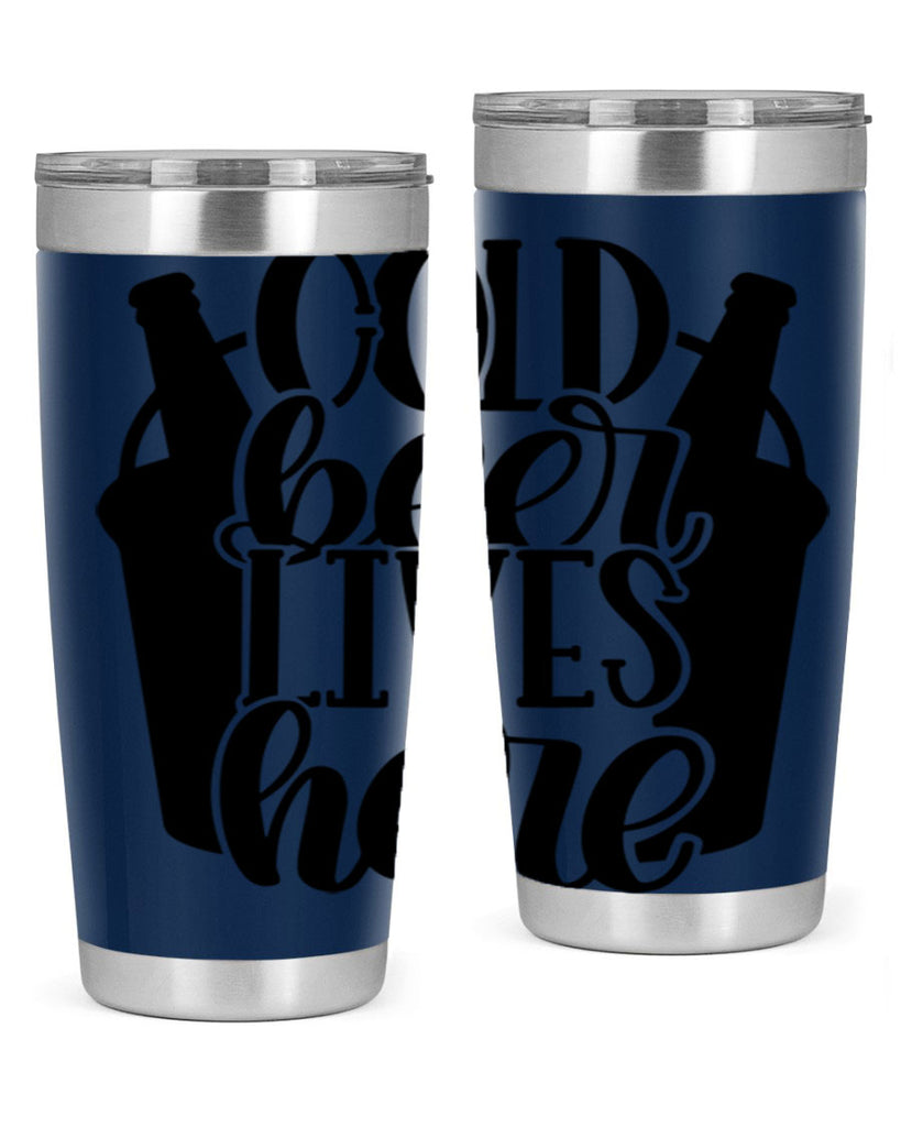 cold beer lives here 43#- beer- Tumbler