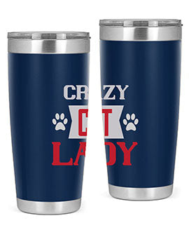 crazy cat lady Style 44#- cat- Tumbler