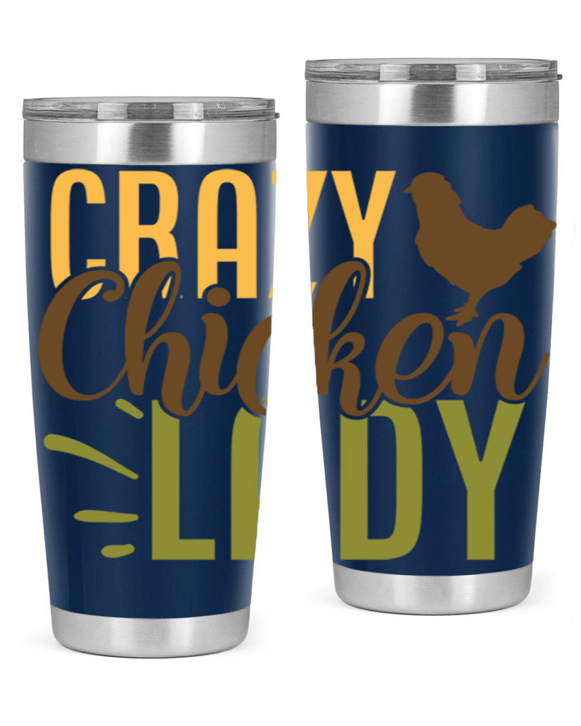 crazy chicken lady 18#- farming and gardening- Tumbler