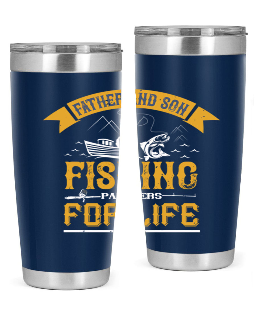 father and son fishing partners for life 158#- fishing- Tumbler