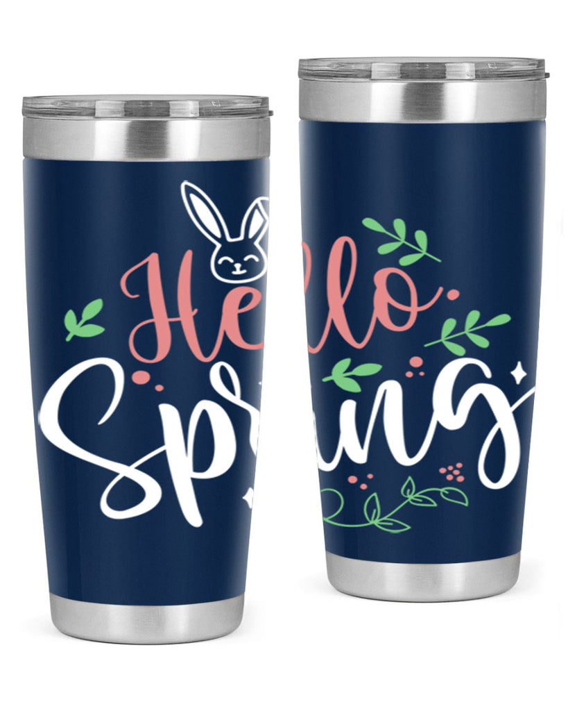 hello spring 77#- easter- Tumbler