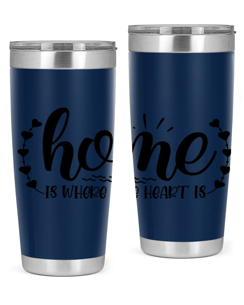 home is where the heart is 38#- home- Tumbler