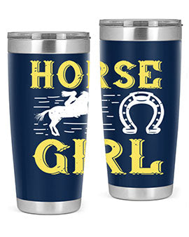 horse girl Style 51#- horse- Tumbler