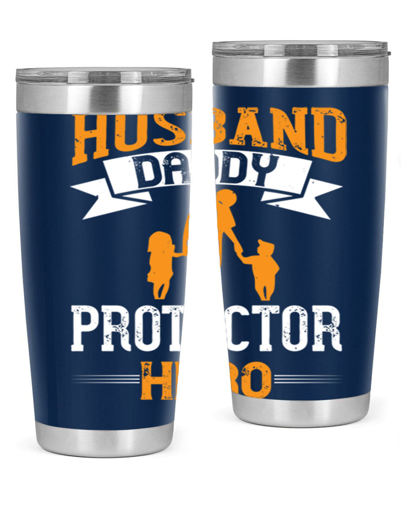 husband daddy protector hero 252#- fathers day- Tumbler