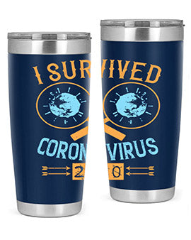 i survived corona virus Style 34#- corona virus- Cotton Tank