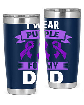 i wear purple for my 187#- alzheimers- Tumbler