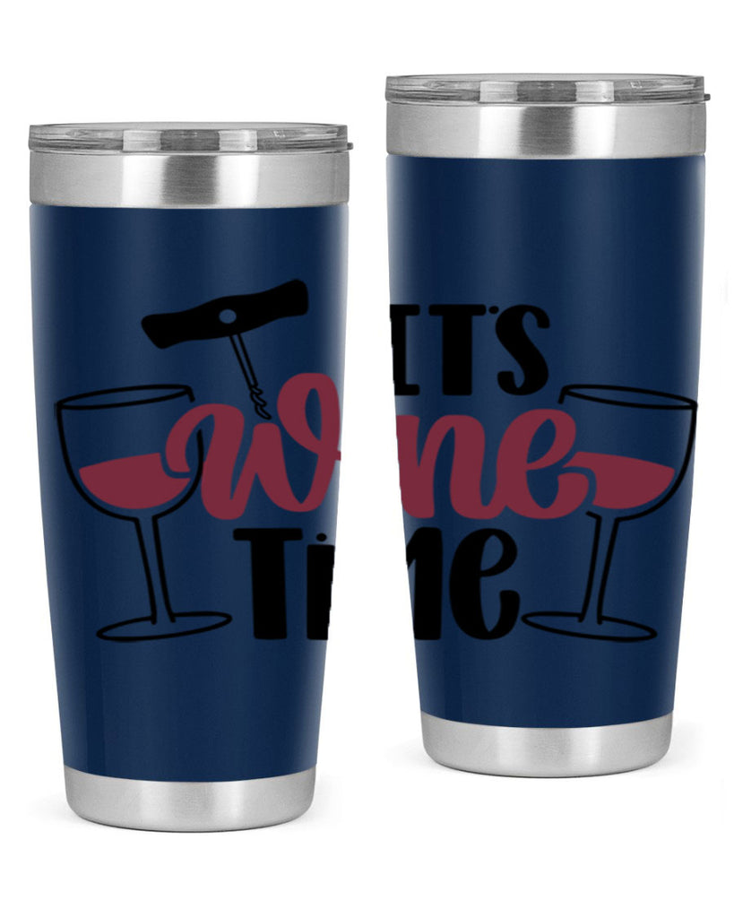 its wine time 46#- wine- Tumbler