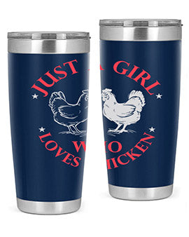 just a girl who loves chicken Style 3#- chicken- Tumbler