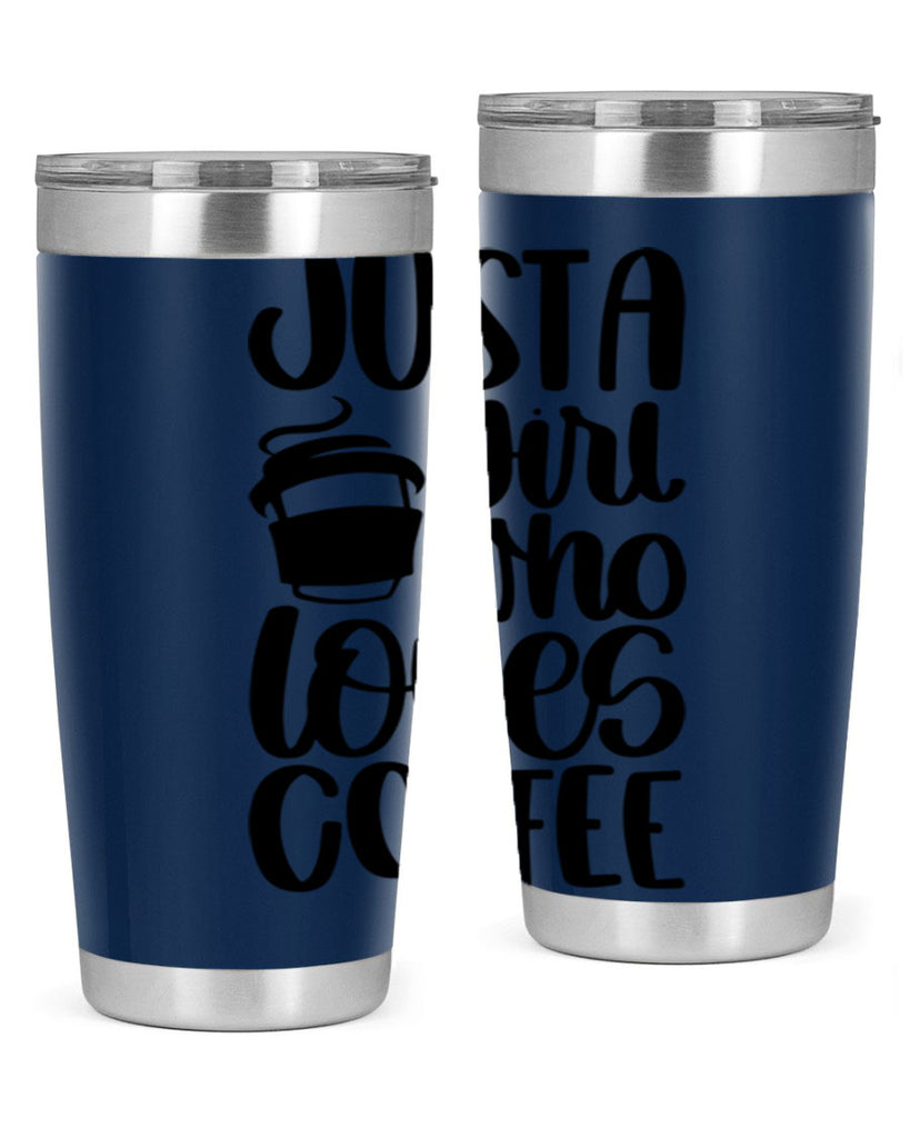 just a girl who loves coffee 86#- coffee- Tumbler