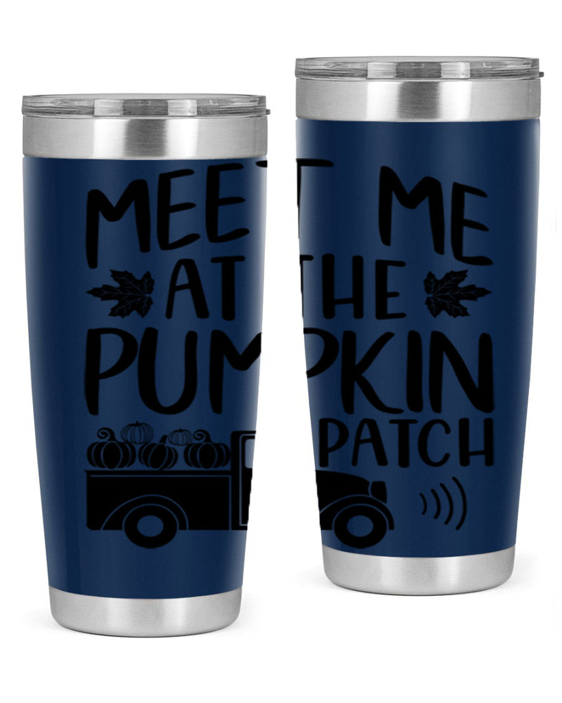 meet me at the pumpkin patch 423#- fall- Tumbler
