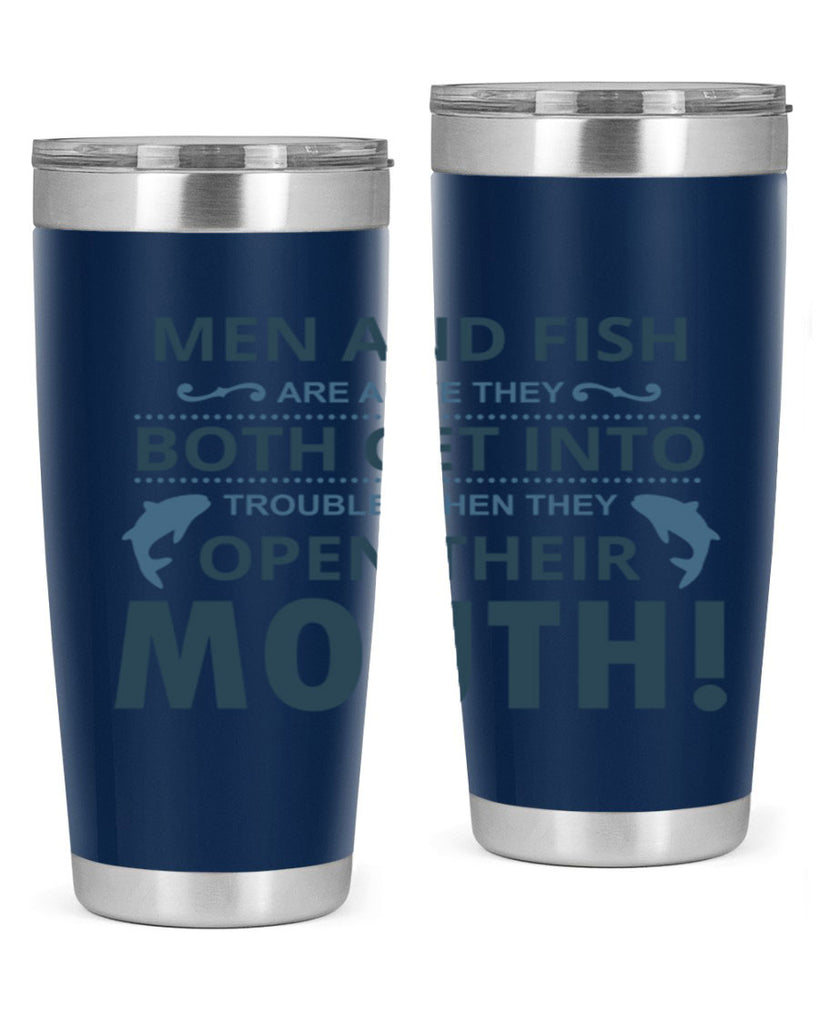 men fish 52#- fishing- Tumbler