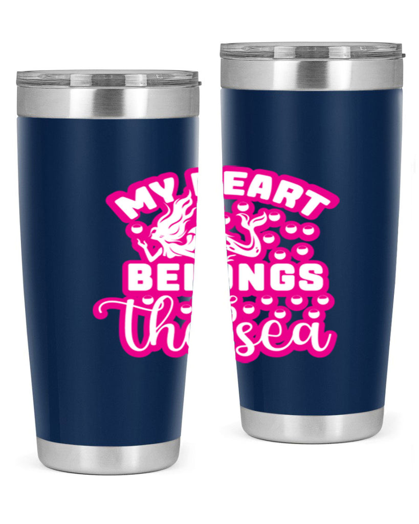 my heart belongs to the sea 515#- mermaid- Tumbler