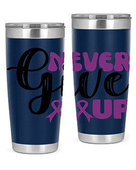 never give up 198#- alzheimers- Tumbler