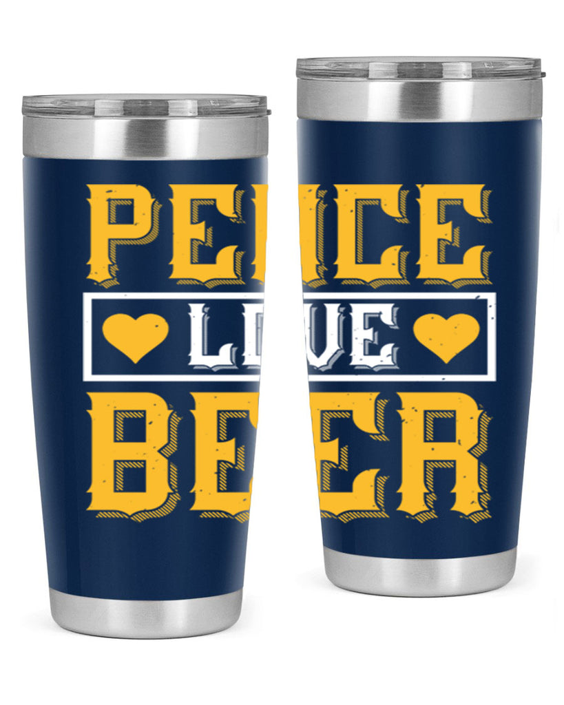 peace love beer 53#- beer- Tumbler