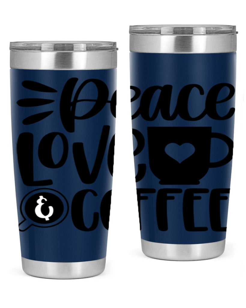 peace love coffee 49#- coffee- Tumbler