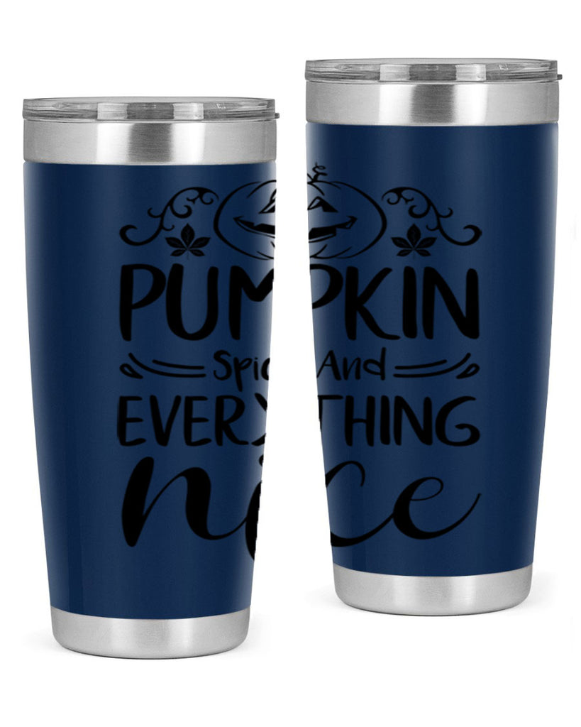 pumpkin spice and everything nice 542#- fall- Tumbler