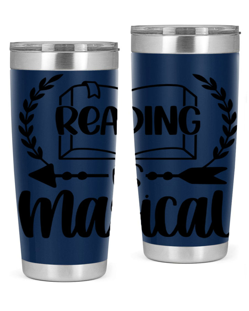 reading is magical 30#- reading- Tumbler