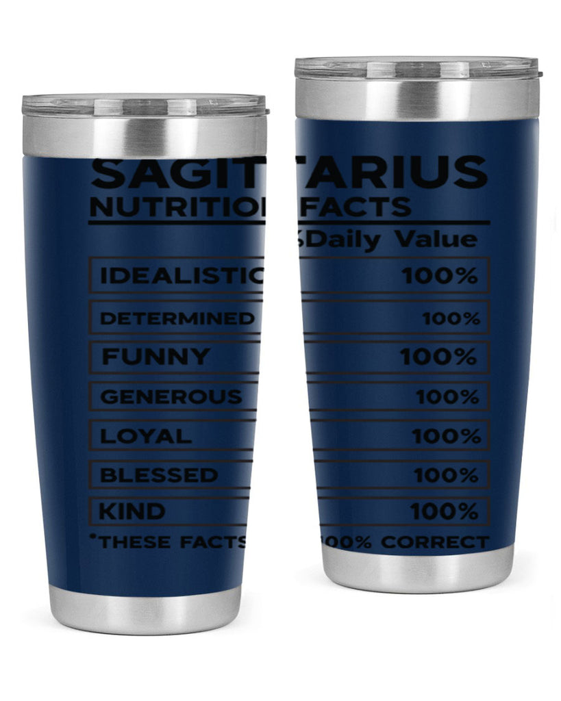 sagittarius Nutrition Facts 400#- zodiac- Tumbler