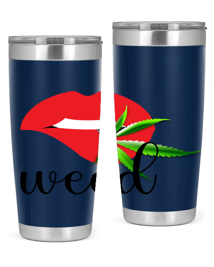 weed lips 297#- marijuana- Tumbler