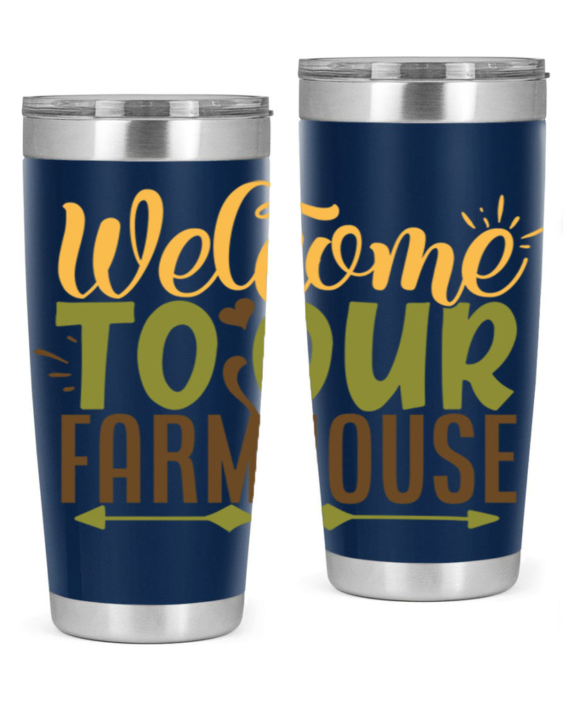 welcome to our farmhouse 2#- farming and gardening- Tumbler