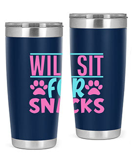 will sit for snacks Style 57#- dog- Tumbler