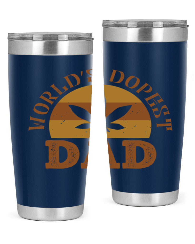 world’s dopest dad 137#- fathers day- Tumbler