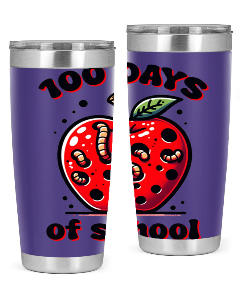 100 Days of School Apple 31#- 100 days of school- Tumbler