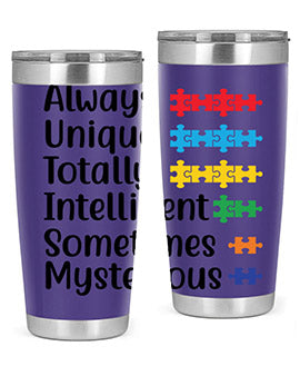 Always Unique Style 42#- autism- Tumbler