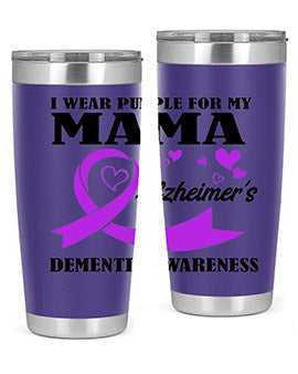 Alzheimers And Dementia I Wear Purple For My Warrior Mama 21#- alzheimers- Cotton Tank