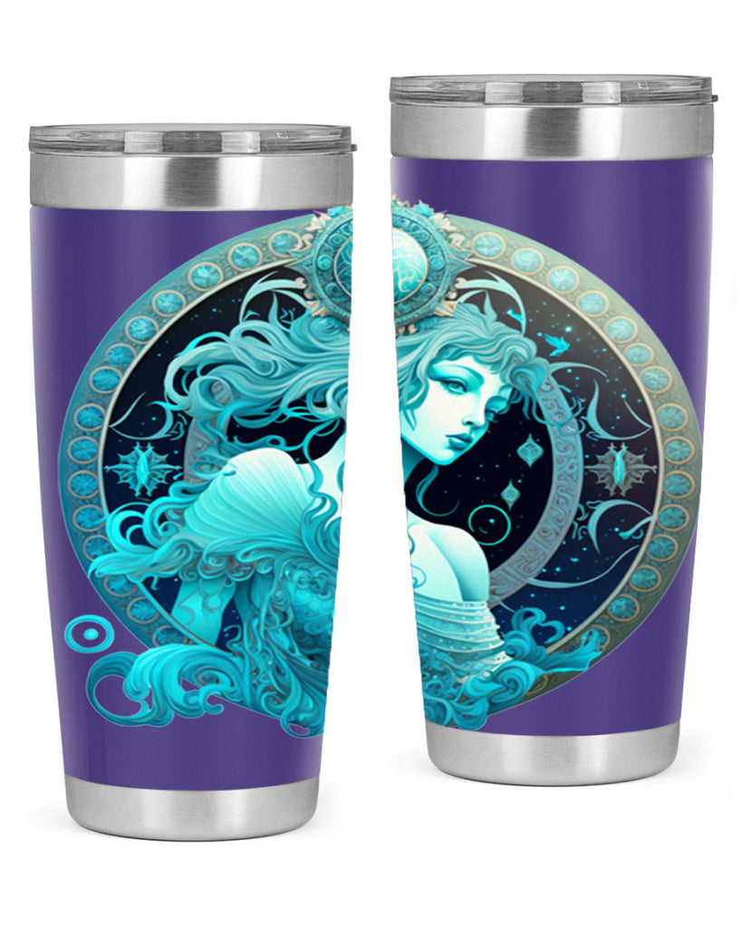 Aquarius 63#- zodiac- Tumbler