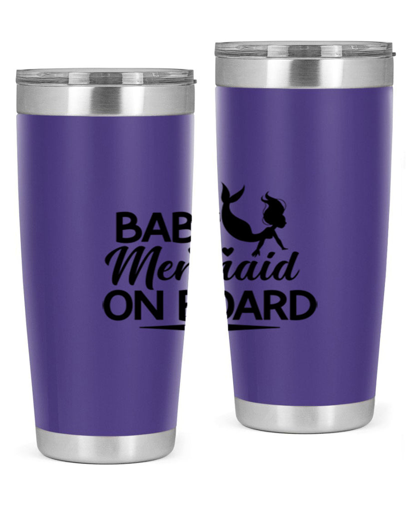 Baby Mermaid On Board 25#- mermaid- Tumbler