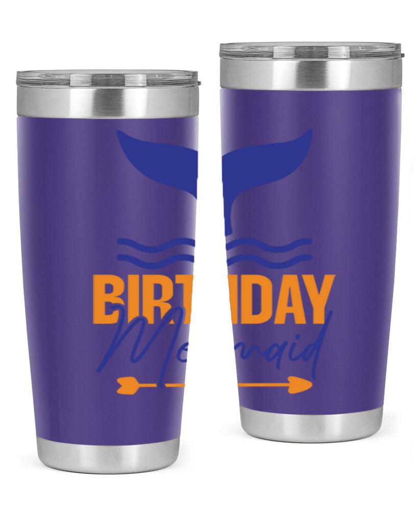 Birthday Mermaid 67#- mermaid- Tumbler