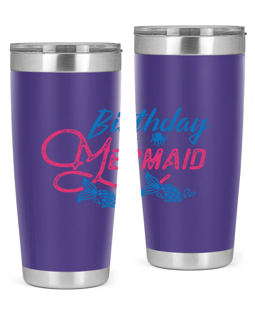 Birthday Mermaid 71#- mermaid- Tumbler