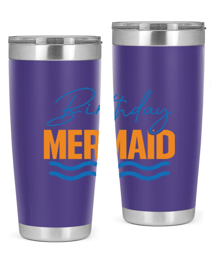 Birthday Mermaid 73#- mermaid- Tumbler