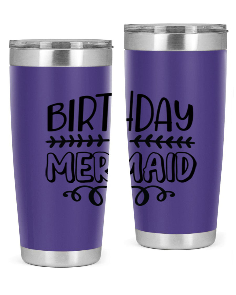 Birthday mermaid 74#- mermaid- Tumbler