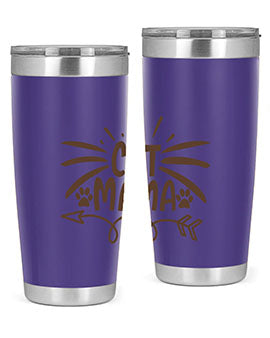 Cat Mama Style 5#- cat- Tumbler