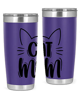 Cat Mom Style 85#- cat- Tumbler