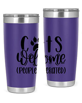 Cats Welcome Style 91#- cat- Tumbler