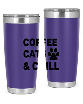 Coffee Cat Style 41#- cat- Tumbler