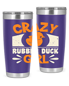 Crazy Rubber Duck Girl Style 4#- duck- Tumbler