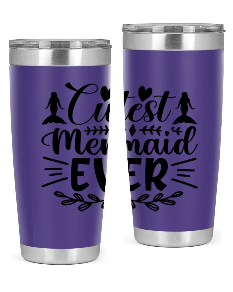 Cutest mermaid ever 100#- mermaid- Tumbler