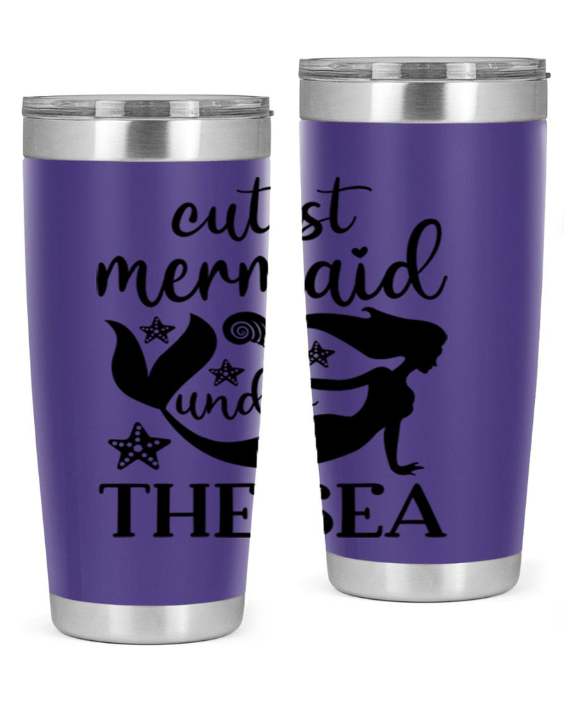 Cutest mermaid under the sea 110#- mermaid- Tumbler