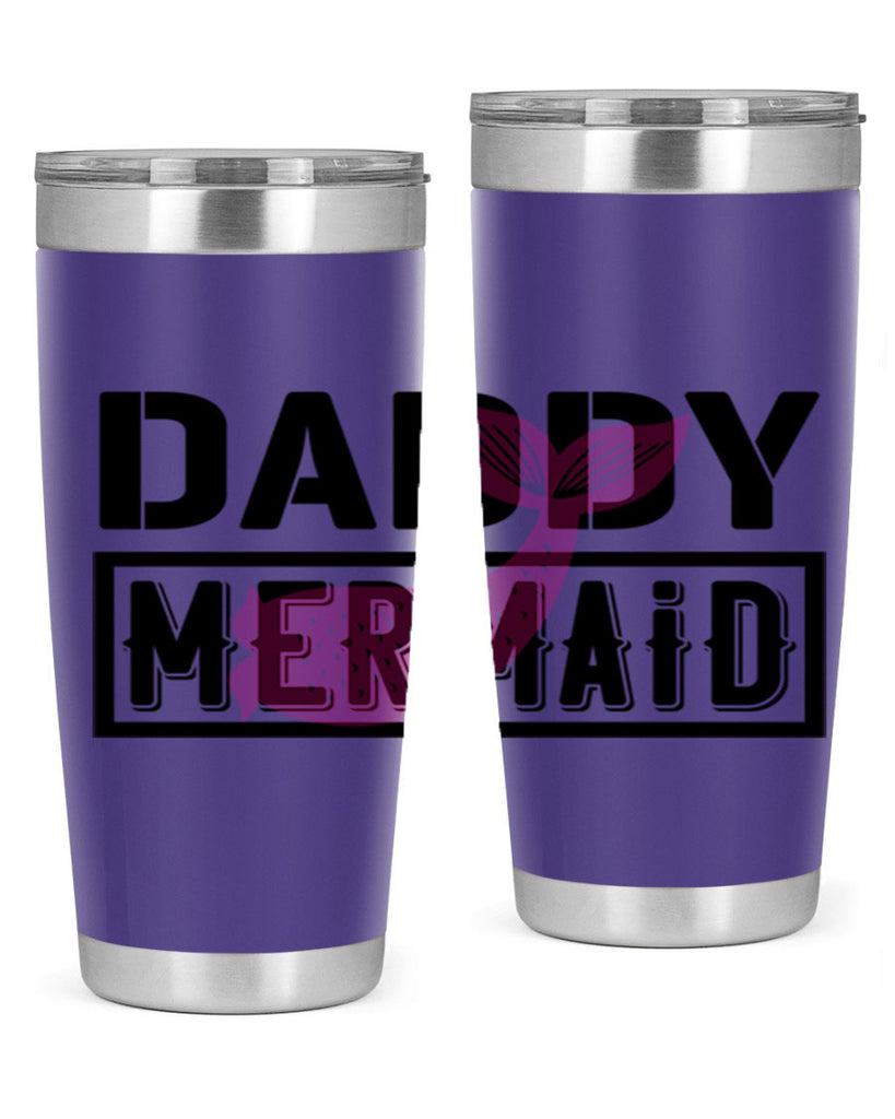 Daddy mermaid 112#- mermaid- Tumbler