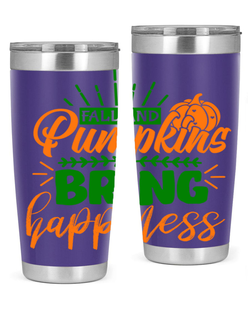 Fall and Pumpkins Bring Happiness 85#- fall- Tumbler