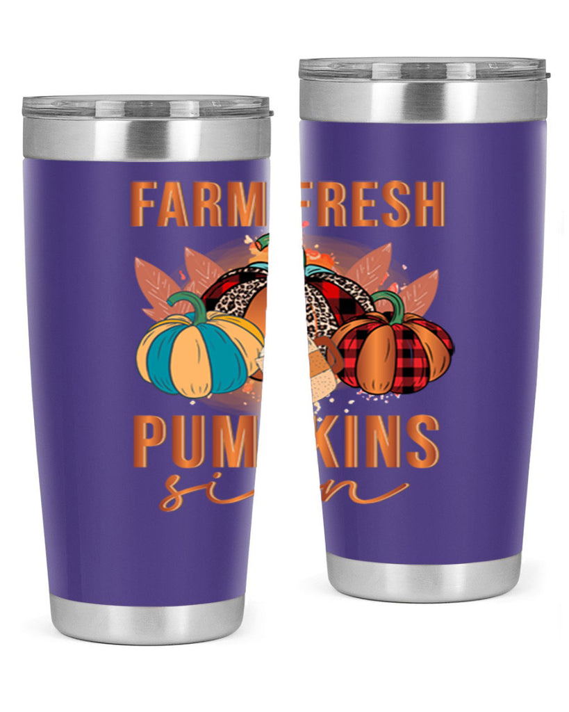 Farm Fresh Pumpkins Sign 175#- fall- Tumbler