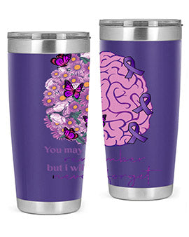 Floral Brain I Will Never Forget 146#- alzheimers- Tumbler