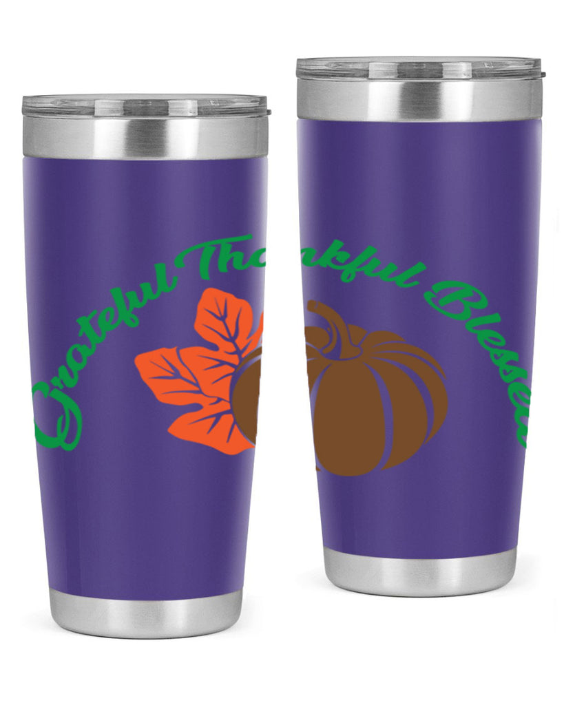 Grateful Thankful Blessed 214#- fall- Tumbler